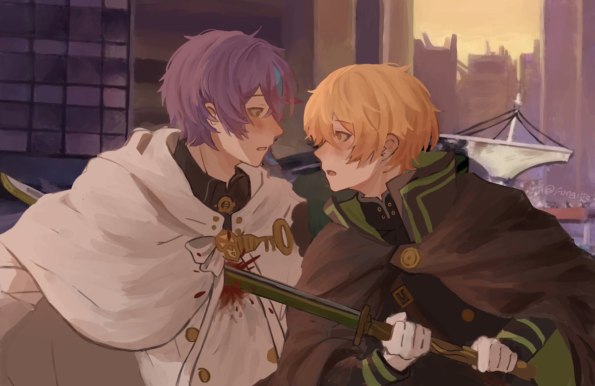 fungitto's tweet photo. Ruikasa but in Owari no Seralph idk

#Prsk_FA #類司  #ruikasa https://t.co/8Z30RZa7UE