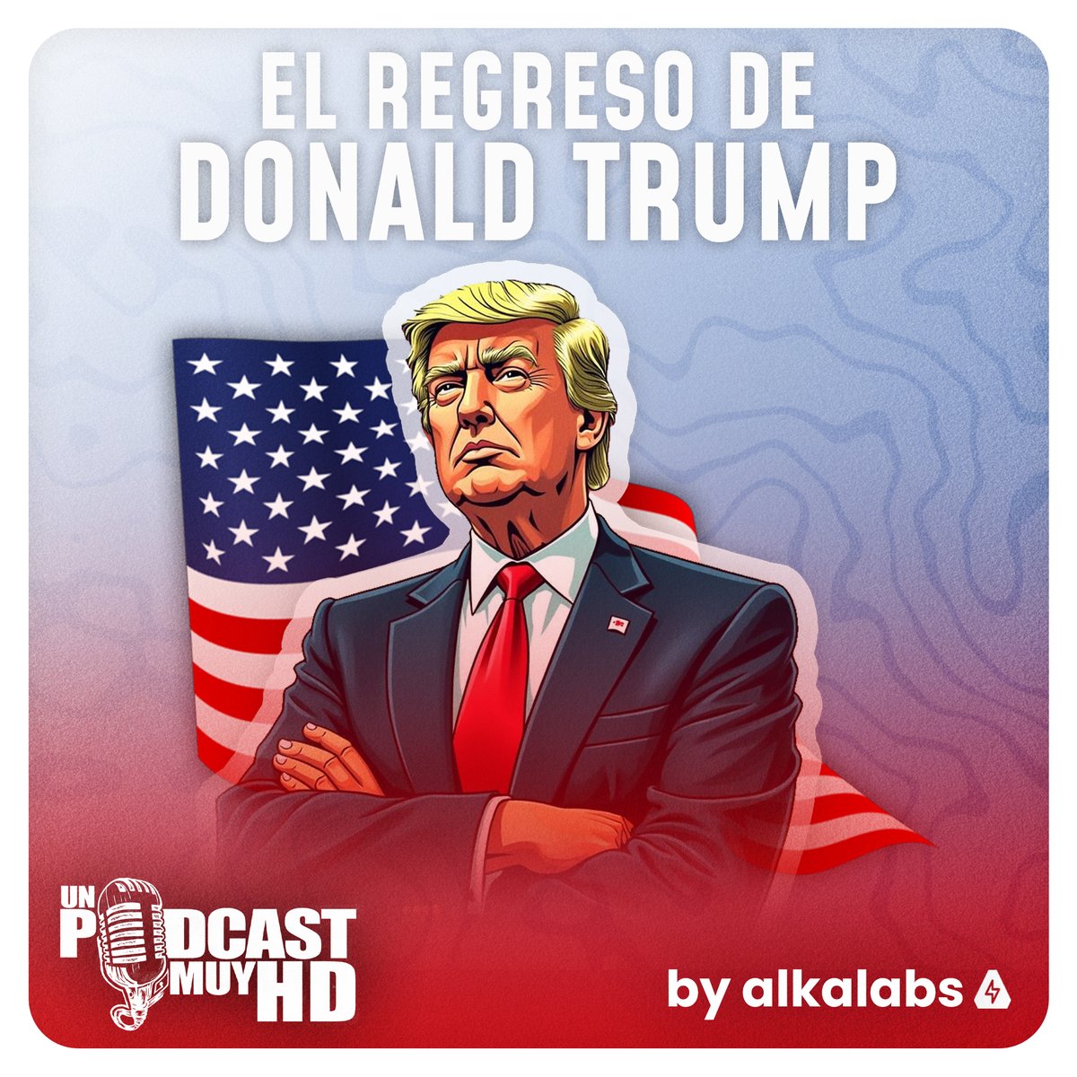 alka_labs's tweet photo. ¡Ya disponible el nuevo episodio de #UnPodcastMuyHD!

S25E3 - El Regreso de Donald Trump
-
Hablamos de sus orígenes como empresario, escándalos mediáticos y su presidencia.

 Además tuvimos a un invitado muy especial 👀 

YT: https://t.co/9EsbA8orwv
AUDIO: https://t.co/0ytETNvN9b https://t.co/2Bdg8kzaRb