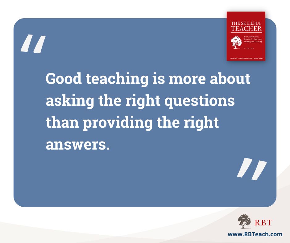 What questions have you asked today?
#SkillfulTeacher