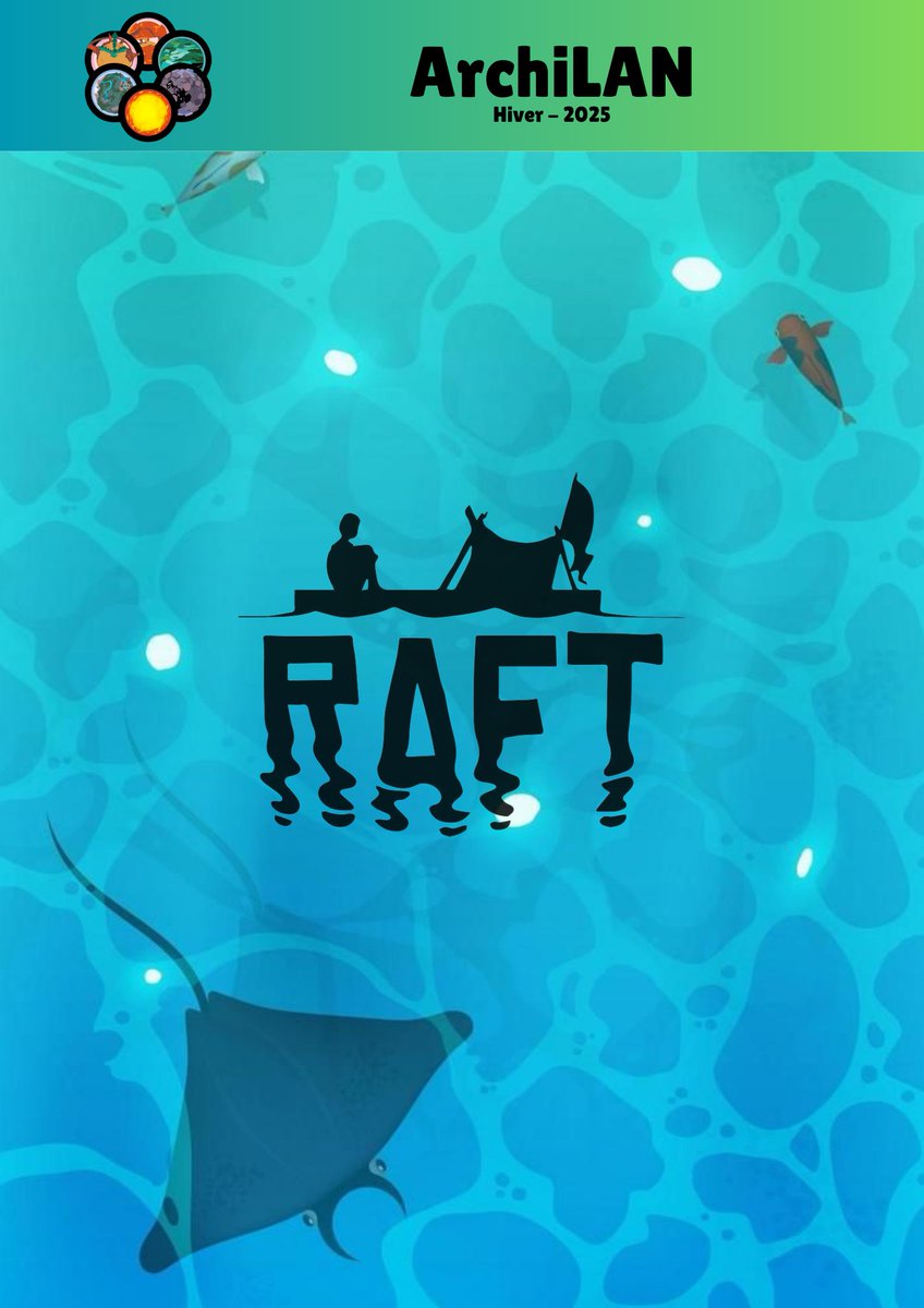 archi_lan's tweet photo. 🌊🛶 Raft à l’#ArchiLAN, c’est la survie à son paroxysme !

Seul sur un radeau au milieu de l'océan, votre survie dépend de votre ingéniosité. Pêchez, craftez, explorez les îles et affrontez les dangers de la mer 🦈 https://t.co/WiGZBn0Gig