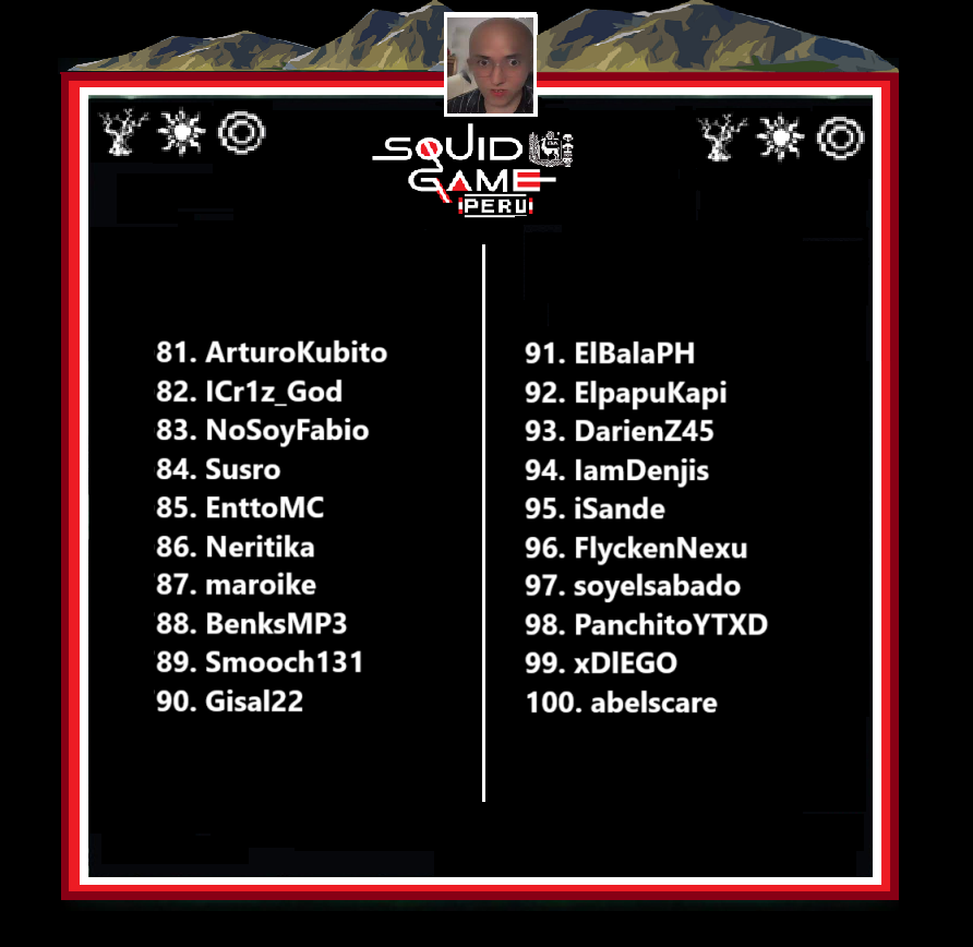 MairguPeCausa's tweet photo. 🎉 ¡Última Lista de Aceptados para Squid Craft Games Perú! 🇵🇪🔥

¡Felicitaciones a los 20 últimos clasificados que se unen a la competencia más intensa de Minecraft! 🦑🏆 ¿Tendrán lo necesario para llegar hasta el final?

📜 Los participantes son: https://t.co/9nu9oV0XvK