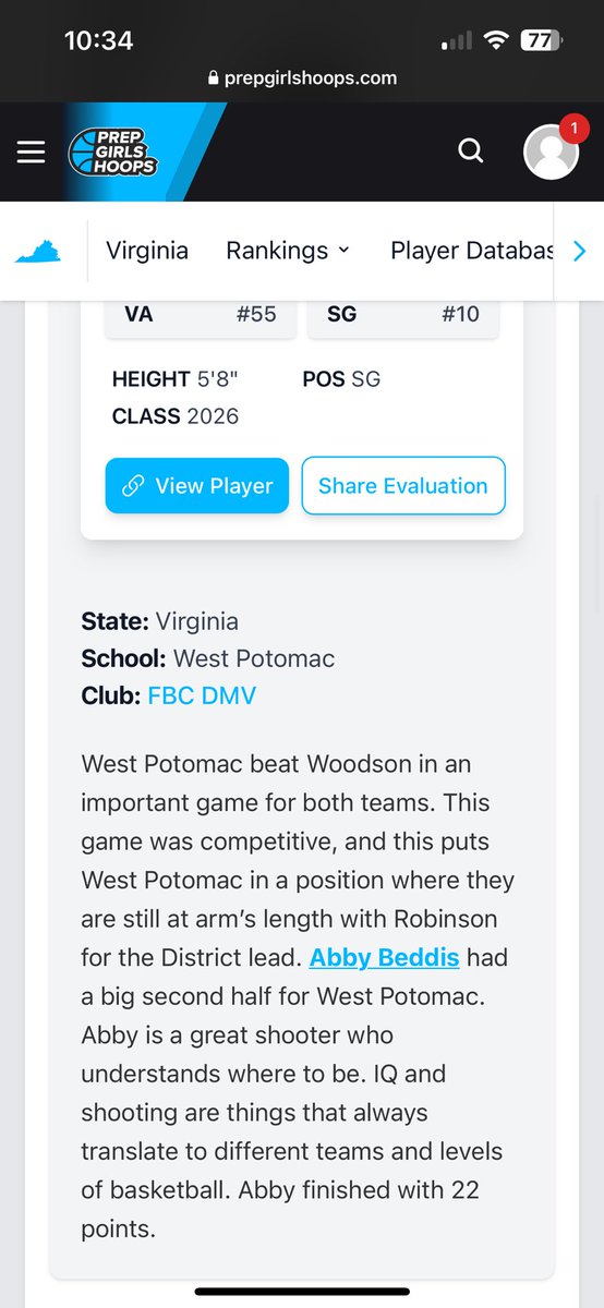 Thank you <a href="/PGHVirginia/">Prep Girls Hoops Virginia</a> ! @CoachAntBrown2