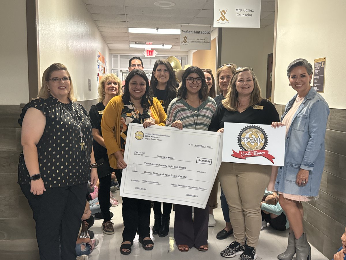 Seguin ISD (@seguinisd) on Twitter photo 📚✨ Exciting news! We're thrilled to share the latest <a href="/SeguinEdFund/">Seguin Education Foundation</a> grant winner at the <a href="/PatlanES/">Patlan Elementary</a> library! Ms. Perez is creating Social Emotional Learning (SEL) Bins filled with carefully curated books and hands-on activities to help students understand and manage their 📚✨ Exciting news! We're thrilled to share the latest <a href="/SeguinEdFund/">Seguin Education Foundation</a> grant winner at the <a href="/PatlanES/">Patlan Elementary</a> library! Ms. Perez is creating Social Emotional Learning (SEL) Bins filled with carefully curated books and hands-on activities to help students understand and manage their