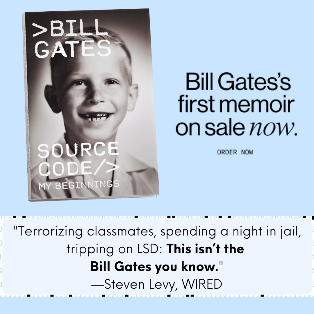 Likewise (@likewise) on Twitter photo How did a kid from Seattle go from playing card games with his grandmother to transforming the world? Find out for yourself—Source Code: My Beginnings by Bill Gates is out NOW! Link in bio.
#BillGates #SourceCode #TechLegend #Innovation #GatesMemoir #Likewise #FutureOfTech How did a kid from Seattle go from playing card games with his grandmother to transforming the world? Find out for yourself—Source Code: My Beginnings by Bill Gates is out NOW! Link in bio.
#BillGates #SourceCode #TechLegend #Innovation #GatesMemoir #Likewise #FutureOfTech
