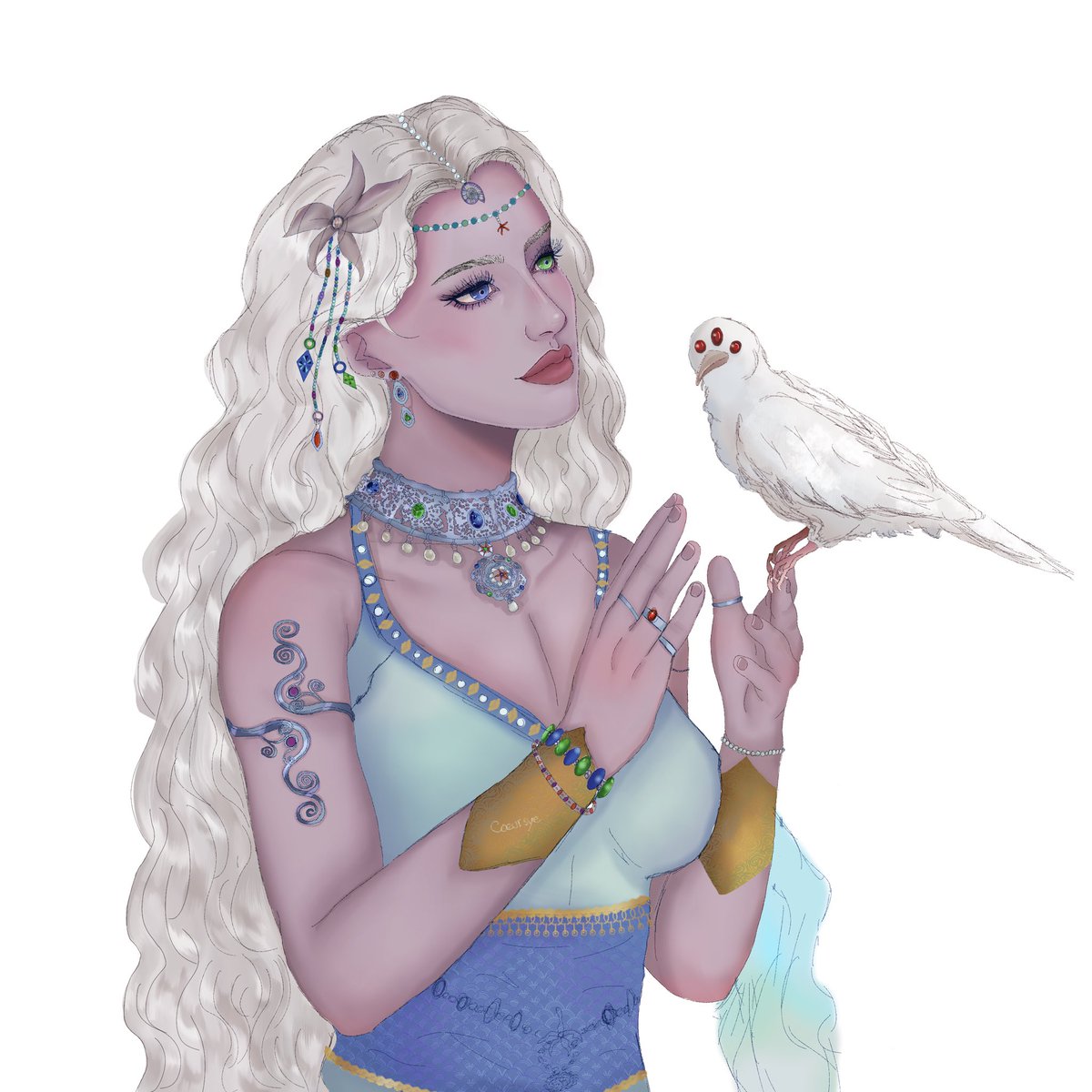 coeursye's tweet photo. Shiera Seastar WIP 🪸 https://t.co/vXNLB945oX
