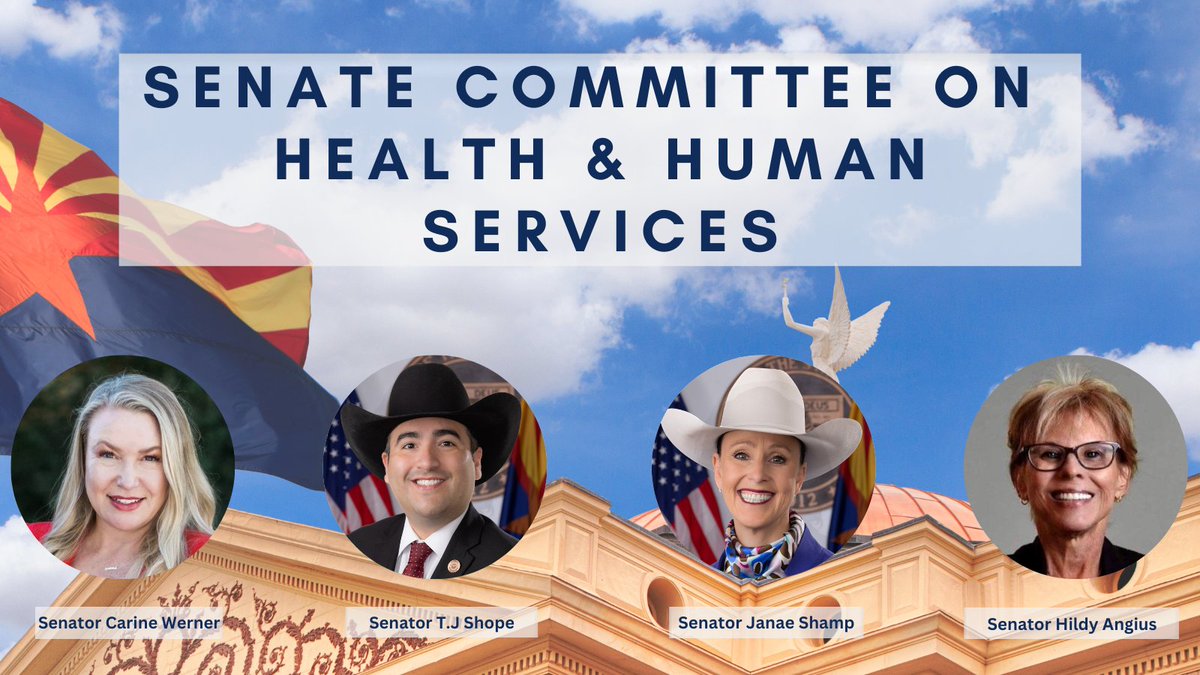 STARTING TODAY AT 9 A.M.: Watch the Senate Committee on Health &amp; Human Services LIVE  

➡️ azleg.gov/videoplayer/?c…

<a href="/CarineWerner/">Carine Werner</a> <a href="/TJShope/">T.J. Shope</a>
<a href="/AZSenatorShamp/">Former Majority Leader of the AZ State Senate</a>