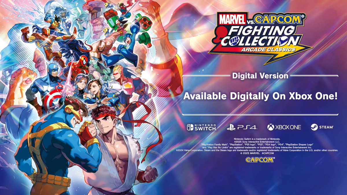Wario64's tweet photo. Marvel vs. Capcom Fighting Collection: Arcade Classics comes to Xbox today https://t.co/SJ45ajYuLd