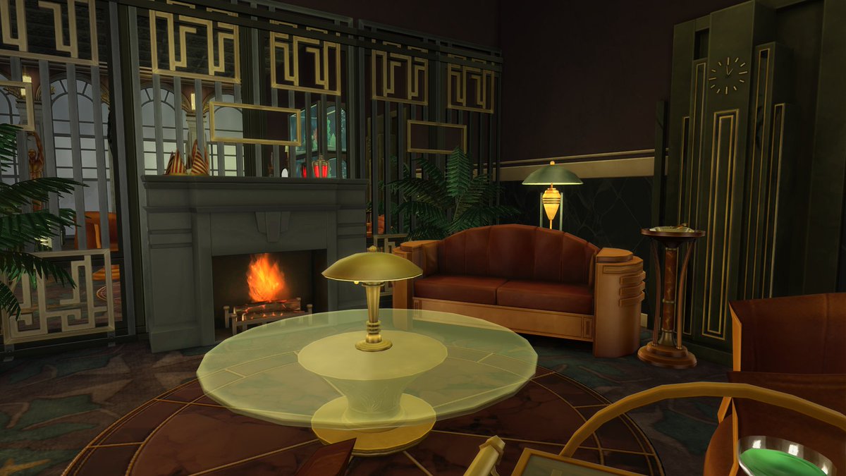 AndromedaMalaka's tweet photo. And the final product after lighting tweaks and playing with swatches. (1/2) #TheSims4 #TheSims #Bioshock #Rapture #TS4 https://t.co/eGwImrap2B