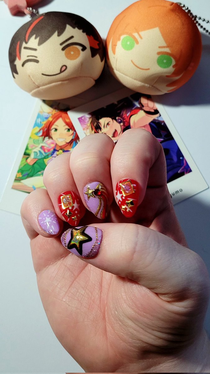 NotSoHangryBois's tweet photo. MY #tetohina #てとひな #테토히나 NAILS from @witchclawsnails 
I love love love them so much!! https://t.co/kdRiBrrNae
