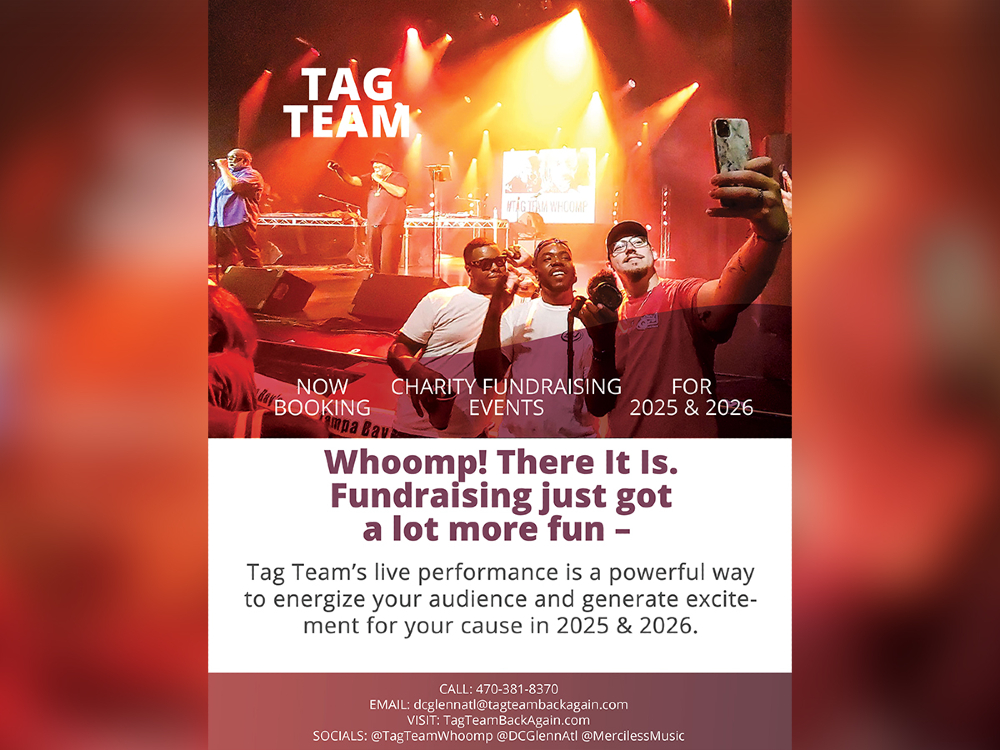 DC Glenn aka DC The Brain Supreme of Tag Team (@dcglennatl) on Twitter photo 🎤 NOW BOOKING for 2025 & 2026!
Bring the hype to your charity fundraiser with Tag Team live! 🎶
✅ Iconic hits like "Whoomp! (There It Is)"
📞 470-381-8370 | 📧 Booking@TagTeamBackAgain.com
🌐 TagTeamBackAgain.com
#CharityEvents #Fundraiser2025 🎤 NOW BOOKING for 2025 & 2026!
Bring the hype to your charity fundraiser with Tag Team live! 🎶
✅ Iconic hits like "Whoomp! (There It Is)"
📞 470-381-8370 | 📧 Booking@TagTeamBackAgain.com
🌐 TagTeamBackAgain.com
#CharityEvents #Fundraiser2025