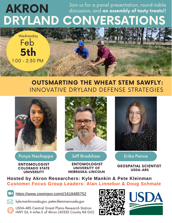 JoelSchneekloth's tweet photo. Are you having issues with wheat stem sawfly?  Attend the meeting tomorrow in Akron or attend online.  

Zoom link for virtual attendance:
https://t.co/u8y9054dlH https://t.co/NSLd6LROHb