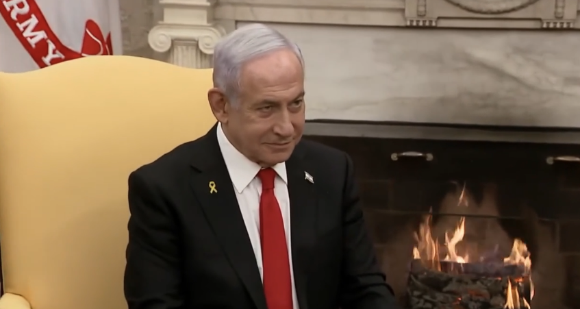 Trump &amp; Netanyahu are talking about ethnically cleansing and displacing Palestinians. A war criminal is sitting there with a grin on his face as Trump calls Gaza "a demolition site" and says people "won't want to go there." This is all so Israeli settlements can be built in Gaza