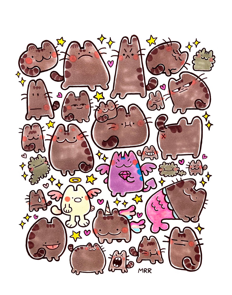 meganroseruiz's tweet photo. I drew Pusheen from memory https://t.co/ZPanzguPwM