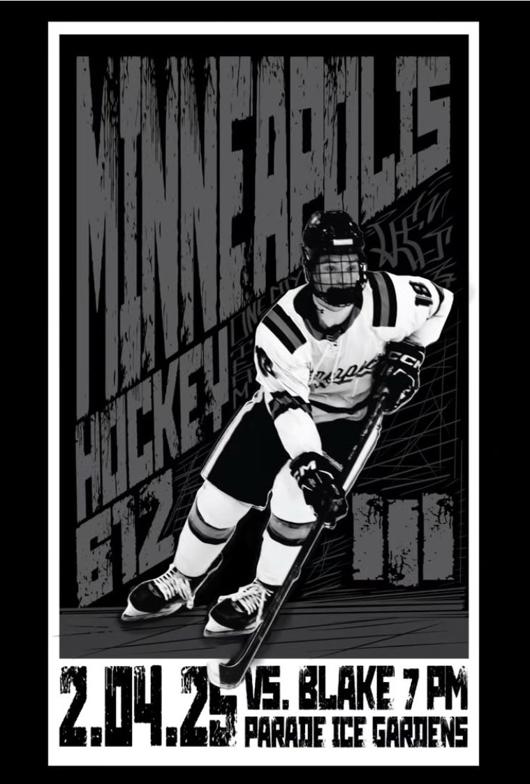 Minneapolis Hockey (@mplsboyshspuck) on Twitter photo Here we go…..final home game for the 612 boys
The Blake School pays a visit to Parade Ice Garden on Hockey Fights Cancer Night
Multiple reasons to be inspired tonight
#ChasingCherries🍒🍒
Art: Lane Söderberg
Photo: <a href="/mplsmartin/">Chris Martin</a>
Featured: Junior Jack Shroat Here we go…..final home game for the 612 boys
The Blake School pays a visit to Parade Ice Garden on Hockey Fights Cancer Night
Multiple reasons to be inspired tonight
#ChasingCherries🍒🍒
Art: Lane Söderberg
Photo: <a href="/mplsmartin/">Chris Martin</a>
Featured: Junior Jack Shroat