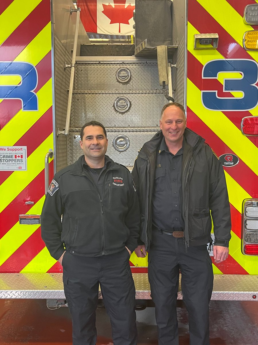 Congratulations Captain in Training Gilles Alarie on your promotion!  #Guelph The City of Guelph