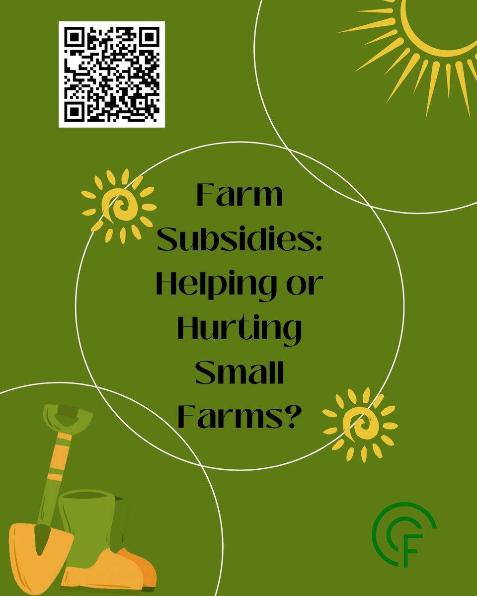 💰 Farm Subsidies: Helping or Hurting Small Farms? 🚜

Farm subsidies should support all farmers, but the reality? Big farms get the biggest slice of the pie. USDA programs often favor large-scale operations, making it harder for small farms to compete and thrive. With