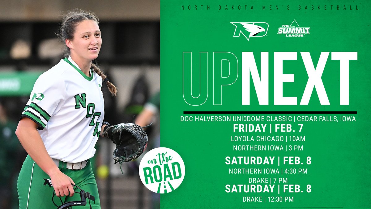 UNDsoftball's tweet photo. It's GO TIME ‼️

🆚Loyola Chicago
🆚Northern Iowa
🆚Drake

#UNDproud | #LGH https://t.co/ErMMj0NW0s