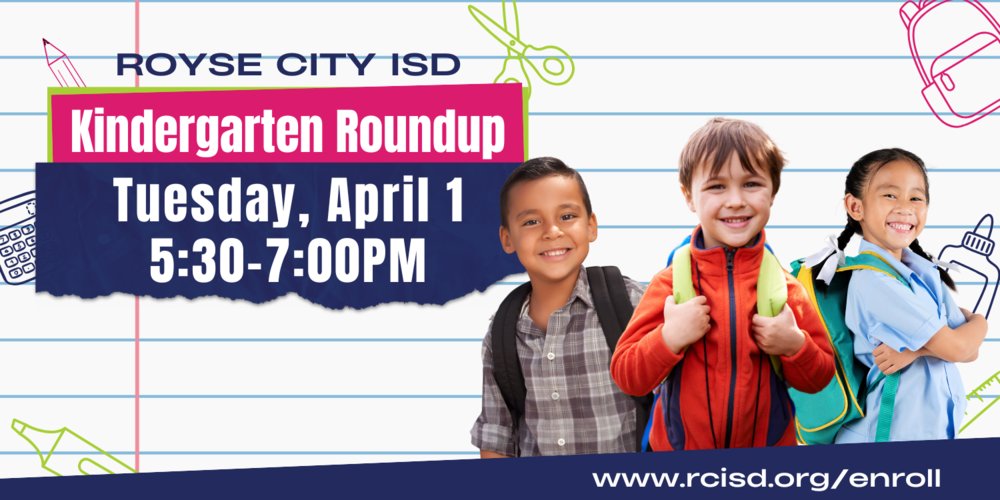 PaulaWalkerES's tweet photo. RCISD Kindergarten Roundup Set for April 1st. https://t.co/ws9l27shrl https://t.co/XzQKXTKowg