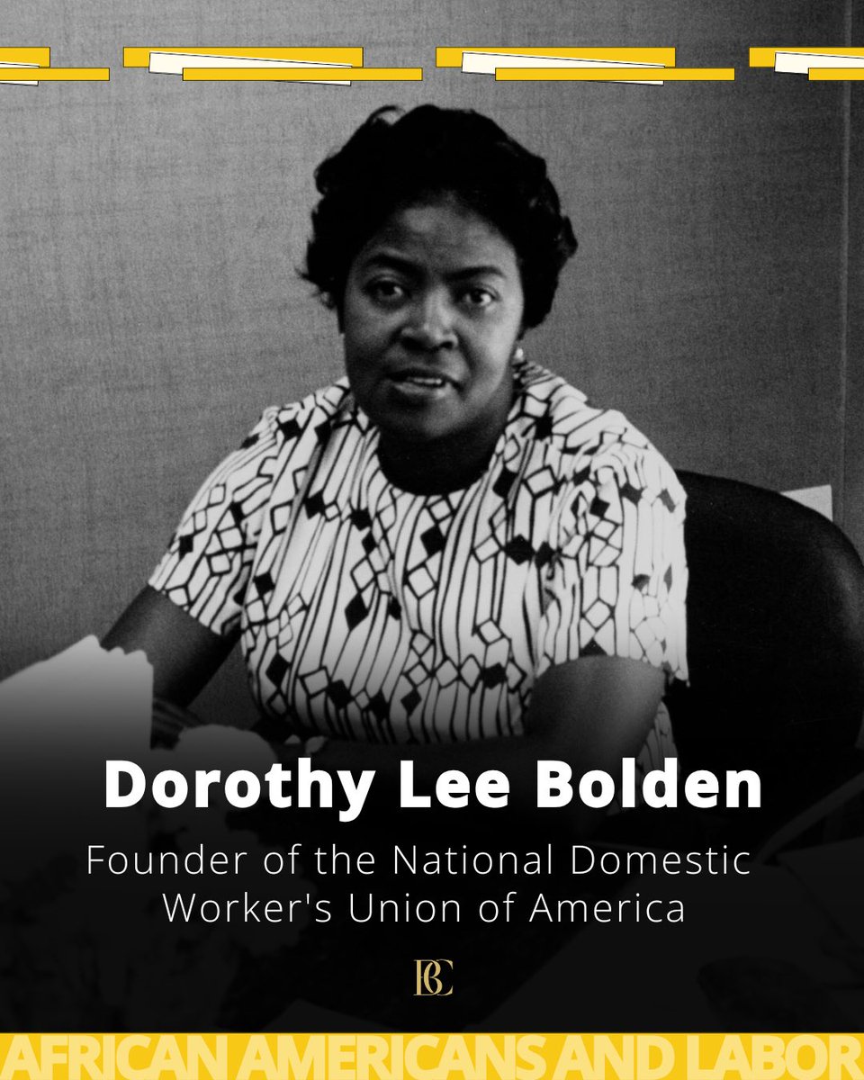 AttorneyCrump's tweet photo. Dorothy Lee Bolden turned city buses into organizing hubs, rallying domestic workers to demand fair wages & respect. After founding the National Domestic Workers Union in 1968, she helped over 13K workers secure better pay and working conditions. Threats from white employers and the KKK only fueled her fight. Her brilliance was action. #BlackHistoryMonth