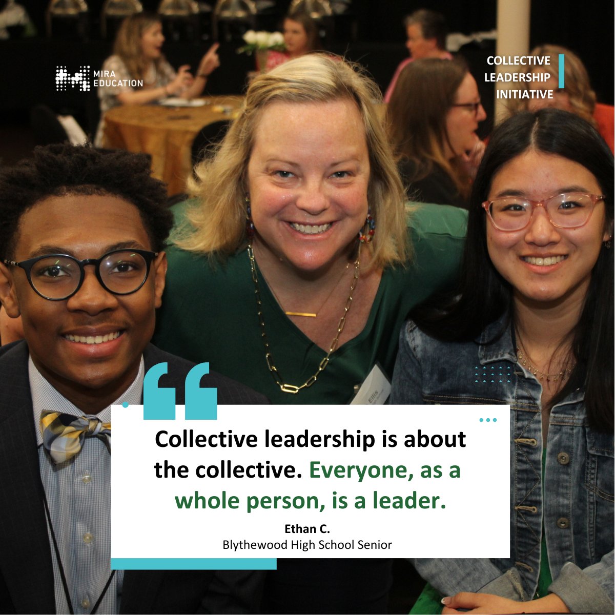 Collective leadership harnesses the expertise of all to make schools better for each learner.

During a recent visit to Blythewood HS, students shared the impact of collective leadership on their school experience.

Learn more about leading collectively.

miraeducation.org/approach