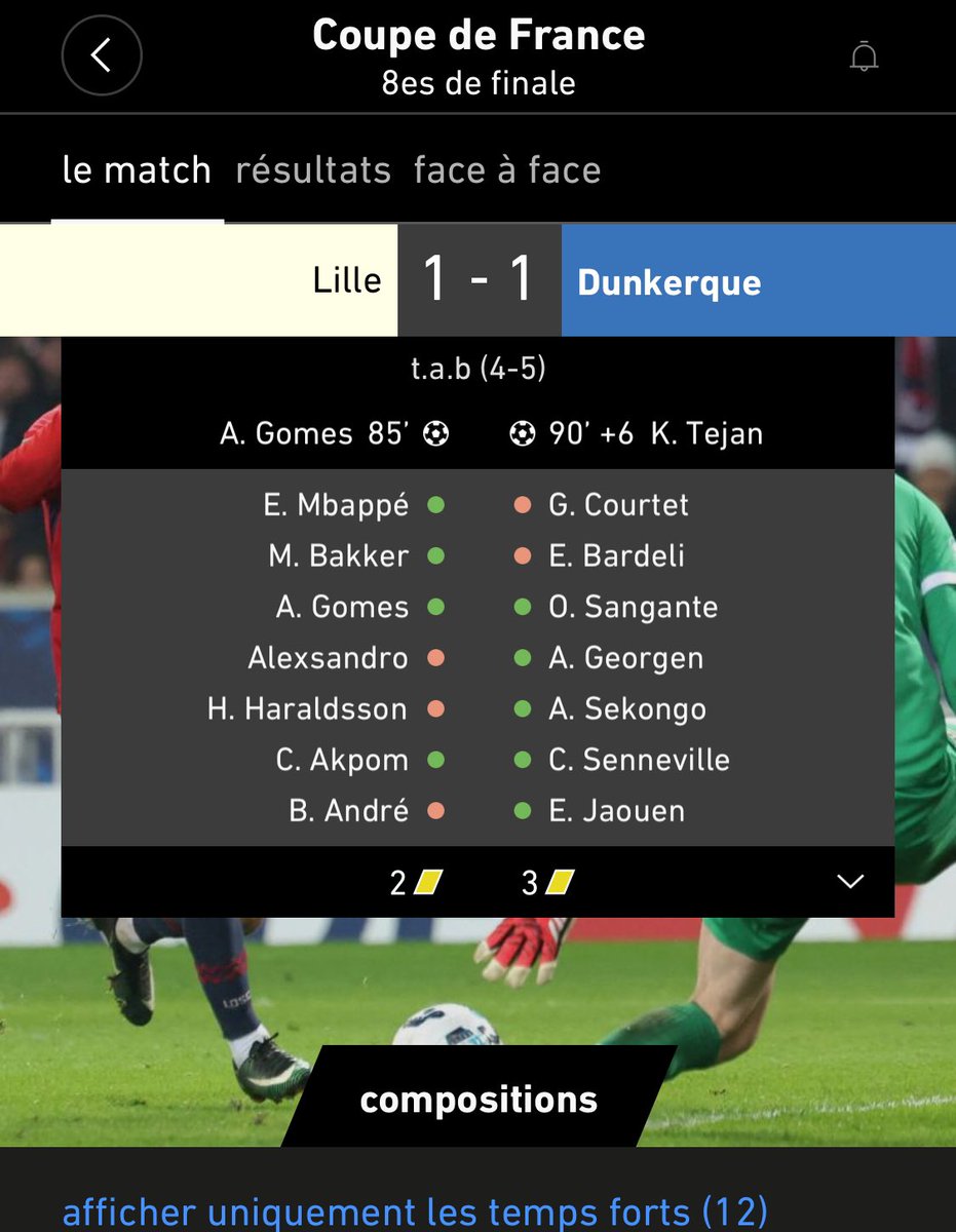 Merci Au revoir les Lillois.

#TeamOM #CoupeDeFrance