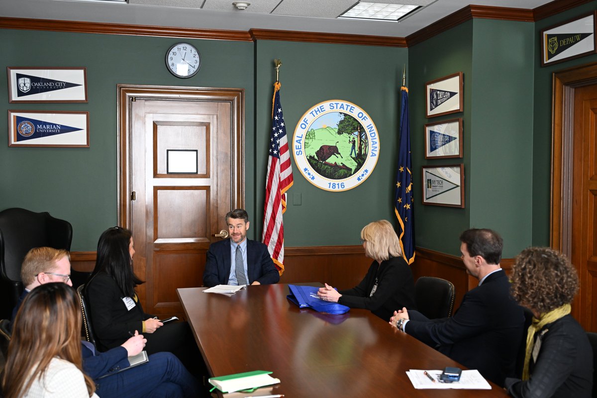 Senator Todd Young (@sentoddyoung) on Twitter photo Thanks to the presidents of <a href="/ManchesterUniv/">Manchester University</a>, @TaylorU, @SaintMarys, <a href="/DePauwU/">DePauw University</a>, and <a href="/ValpoU/">Valparaiso University</a> for the discussion on higher education issues. Thanks to the presidents of <a href="/ManchesterUniv/">Manchester University</a>, @TaylorU, @SaintMarys, <a href="/DePauwU/">DePauw University</a>, and <a href="/ValpoU/">Valparaiso University</a> for the discussion on higher education issues.