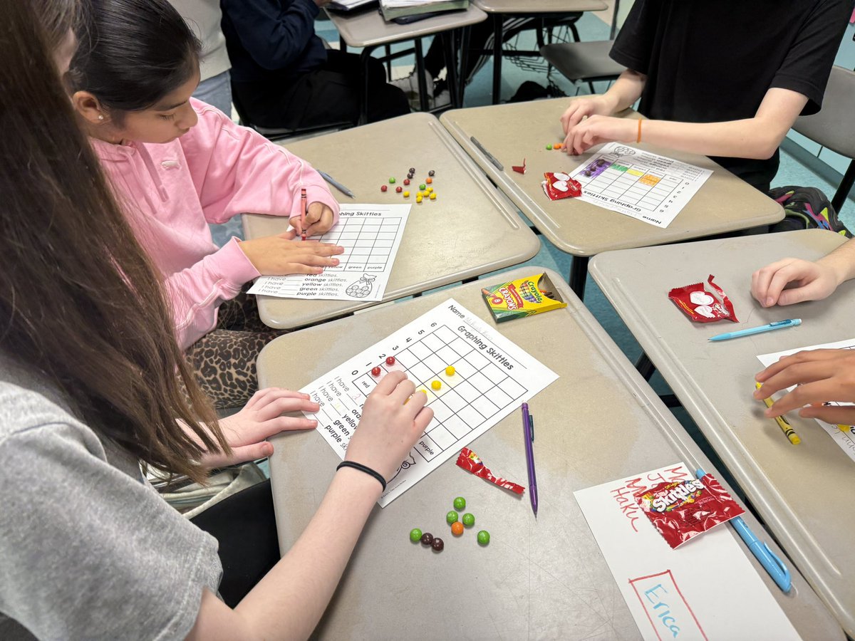 CinelliMathCrew's tweet image. Mr. Cinelli’s Math students were the “teachers” today. Students led instruction and math talk with their “buddies” in Ms. Mazzuca’s class about sorting colors and graphing. This classroom was full of engagement, kindness, and smile’s today. @HowellTwpMSN @HTPSMathScience