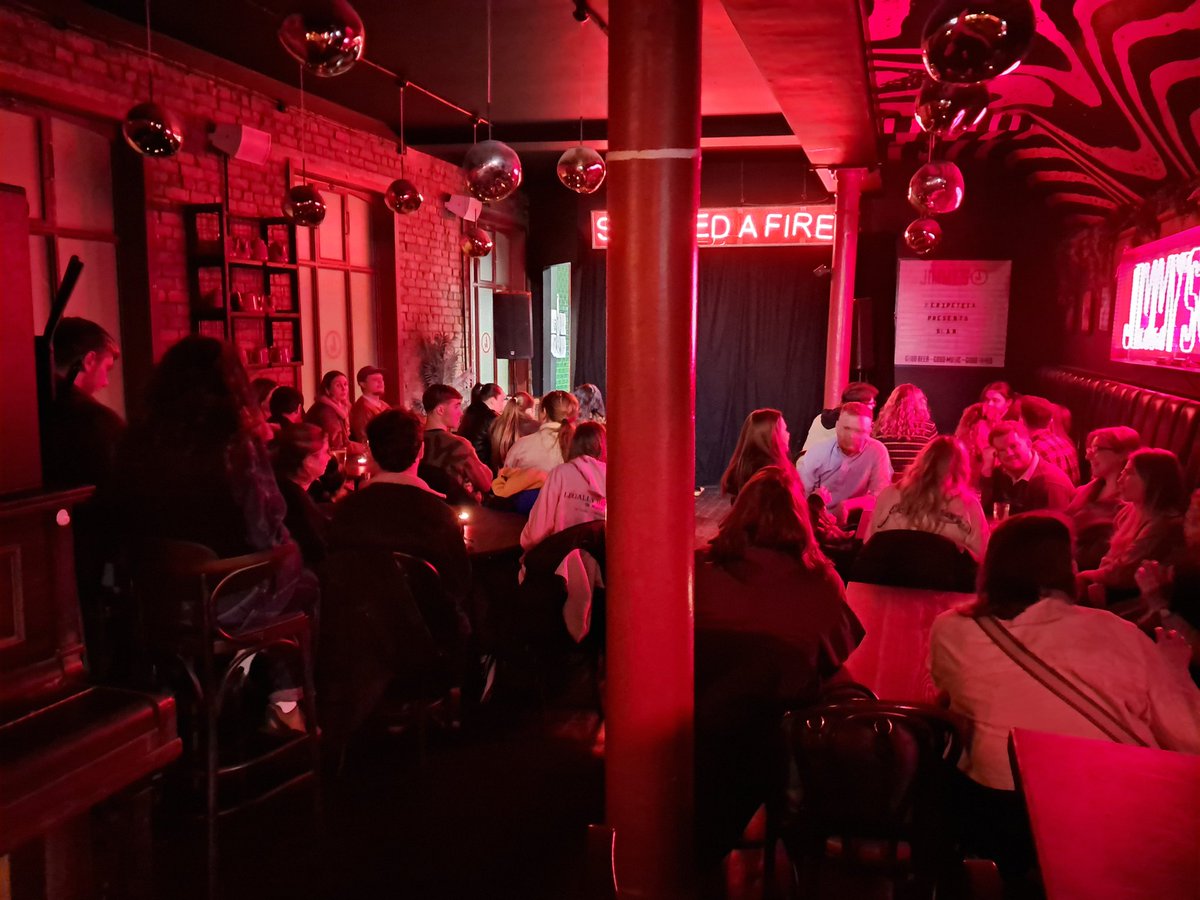 Peripeteia Theatre Company (@_peripeteia) on Twitter photo SLAM has officially been launched!
Here are just some of the people involved who performed some brilliant material tonight.
Stay tuned later this week as we'll be letting you know how to get involved in the next event happening on the 4th of March over <a href="/jimmysMCR/">Jimmy's Manchester</a> SLAM has officially been launched!
Here are just some of the people involved who performed some brilliant material tonight.
Stay tuned later this week as we'll be letting you know how to get involved in the next event happening on the 4th of March over <a href="/jimmysMCR/">Jimmy's Manchester</a>