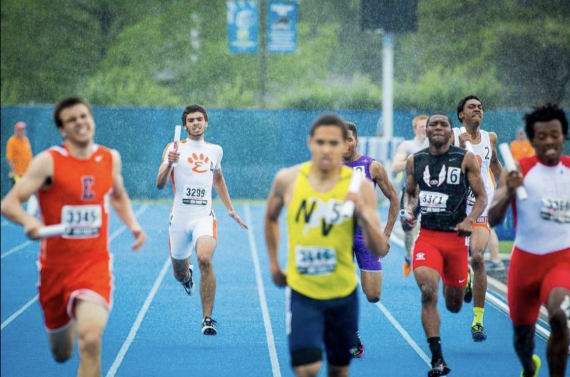 TrackEHS's tweet image. A decade later, the 4x4 relay record remains unbroken after setting a school record (3:19.30) in prelims. The quartet solidified their legacy by securing 7th place at the state finals!

Fontez Davis - 49.0
DJ Harlan - 50.4
Jack Lever - 50.8
Suleman Bazai - 48.9

#ClassOf2015