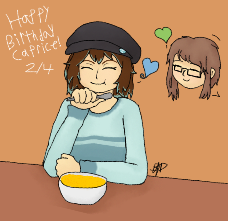 BigMoneyDeluxe_'s tweet photo. Twofold day and thus Caprice birthday. she gets to eat her favorite food yay #TwofoldVN #Twofold https://t.co/WfkRRkvGik
