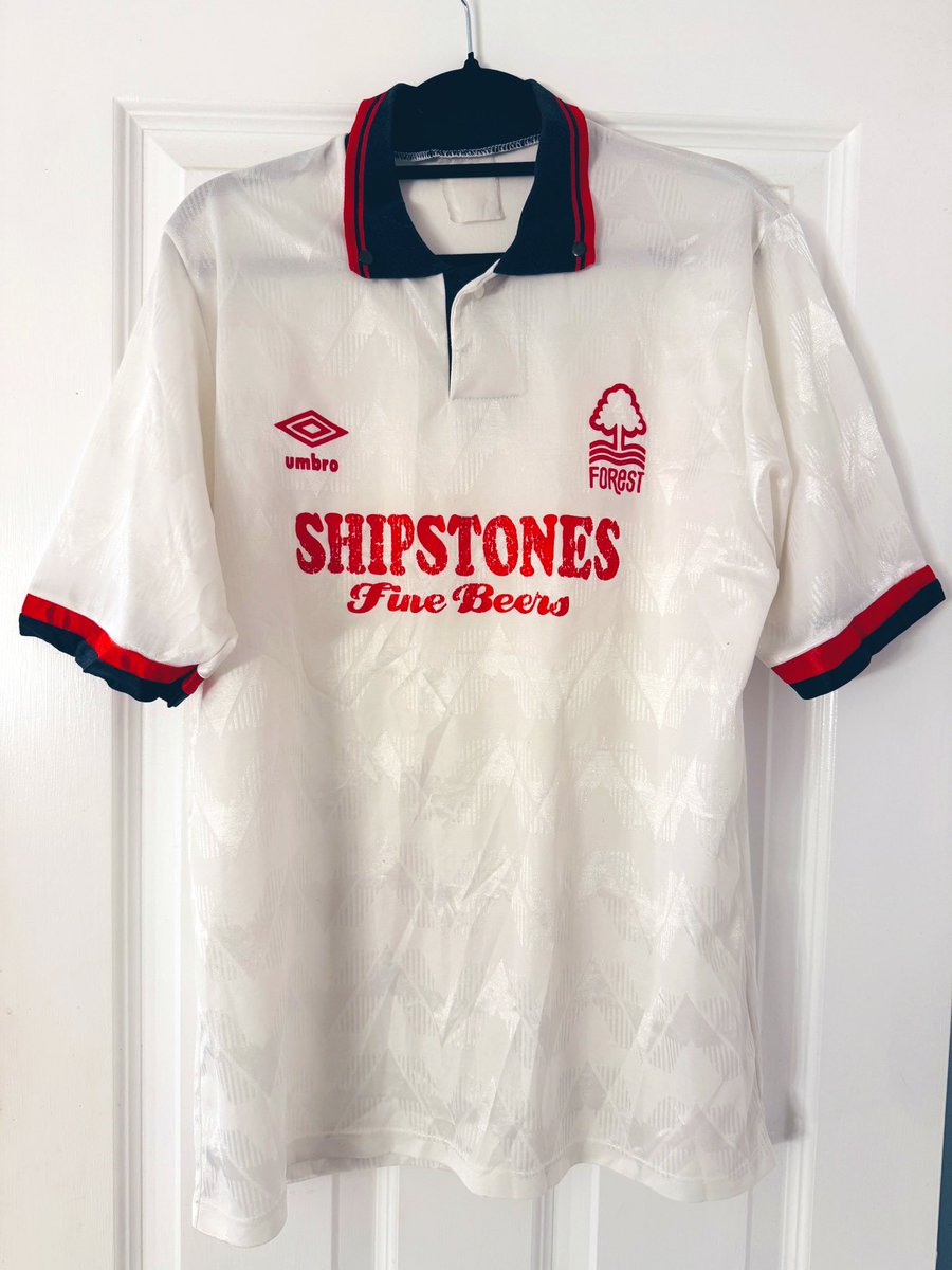My fave Forest shirt, that I bought with my birthday money 36 years ago 🫣 is out and ready to be worn for an evening with <a href="/bignorms/">Mark Crossley</a> and <a href="/footballontnt/">Football on TNT Sports</a> tomorrow night. 
#NFFC #nottinghamforest