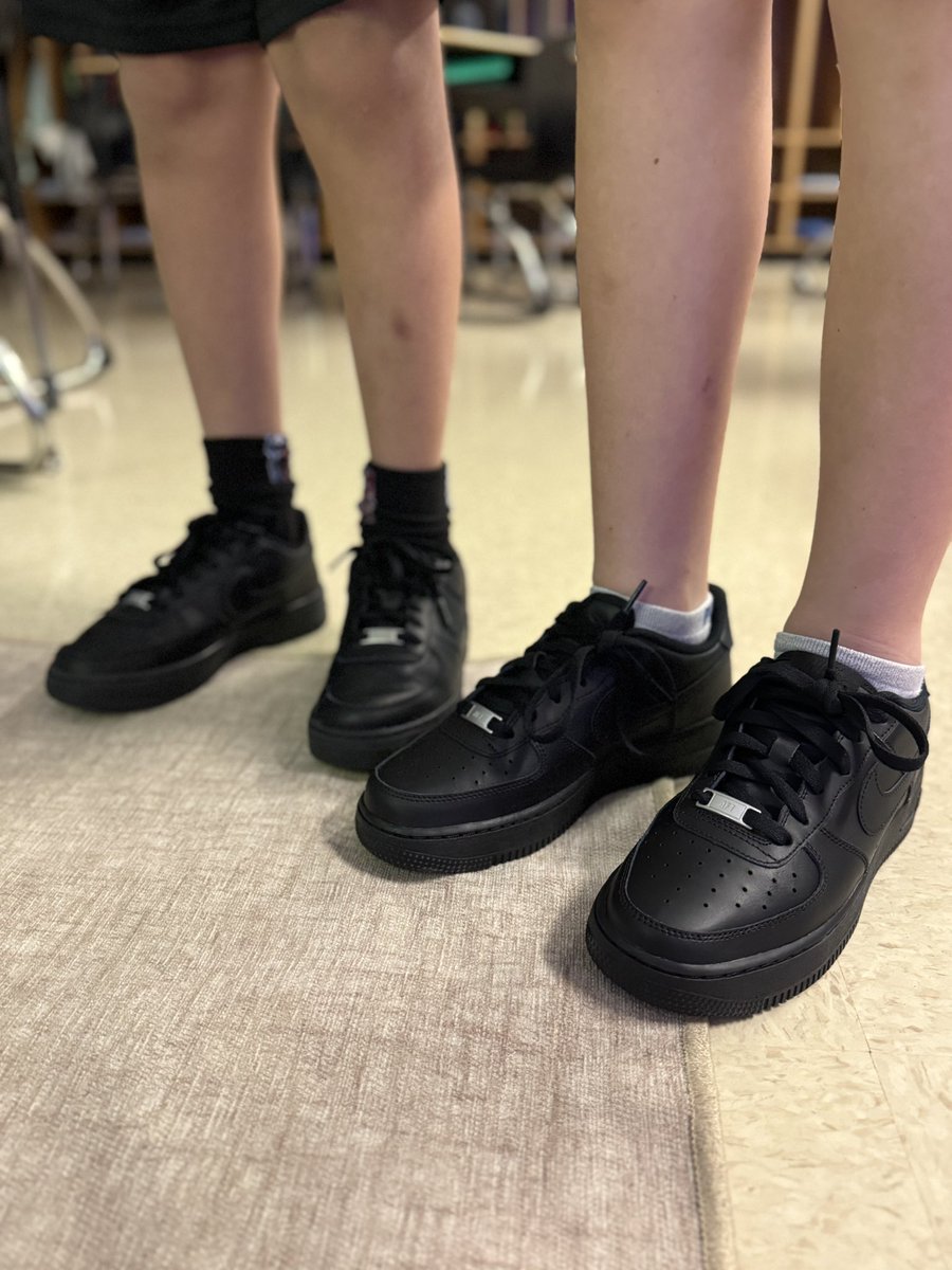 MsRowe6's tweet image. Double trouble in their all-black Air Forces! ⚡️👟 Jaxson and Kole are bringing the style AND the swagger to fourth grade! 😎✨ #AirForceDuo #TooFreshForFourth #KickinItInStyle #DripCheck #SquadGoals