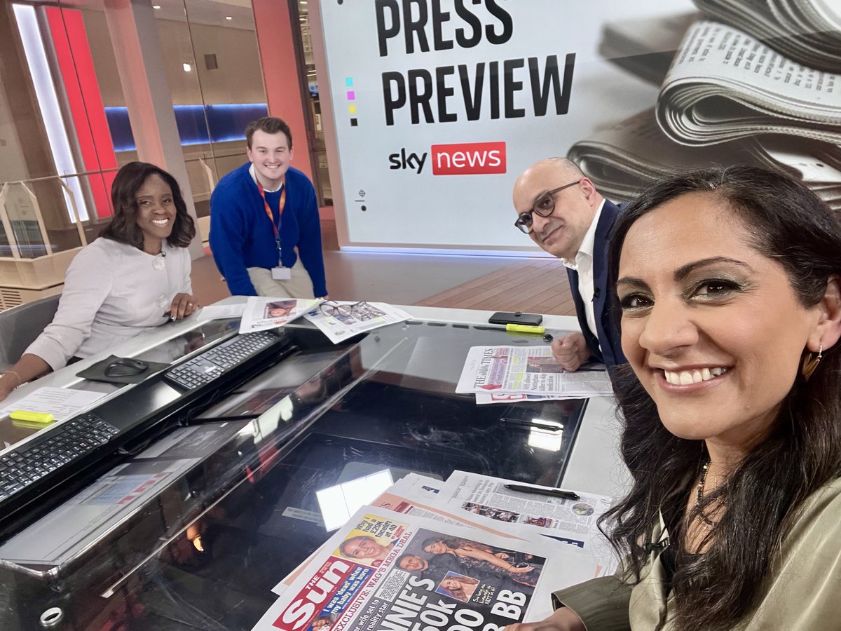 Coming up on the <a href="/SkyNews/">Sky News</a> paper review with <a href="/AliMirajUK/">Ali Miraj</a> &amp; <a href="/skygillian/">Gillian Joseph</a>