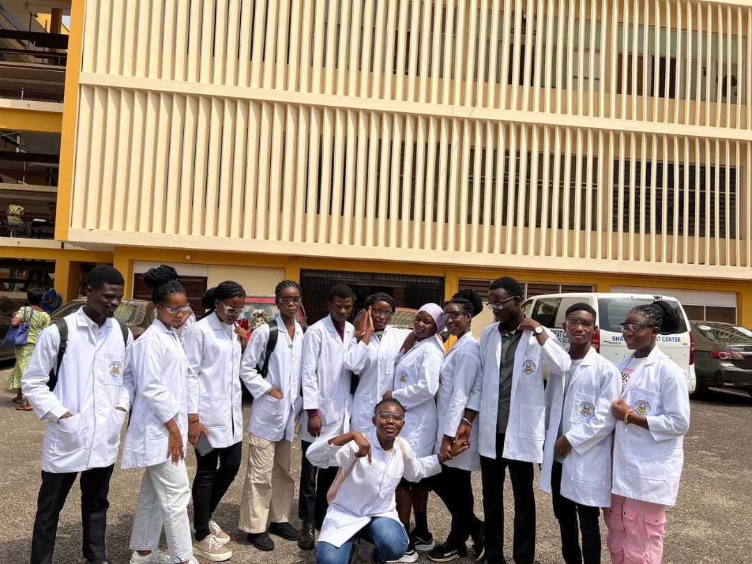 gscsknust's tweet photo. "Day 2 of Freshers' Week: Where curiosity meets chemistry! Our newcomers stepped into the lab, lab coats on, and minds buzzing with excitement. Test tubes clinked, ideas flowed, and the love for science grew. The future of innovation is here!" #FreshersWeek #LabCoatDay https://t.co/pvYj9RY4sK