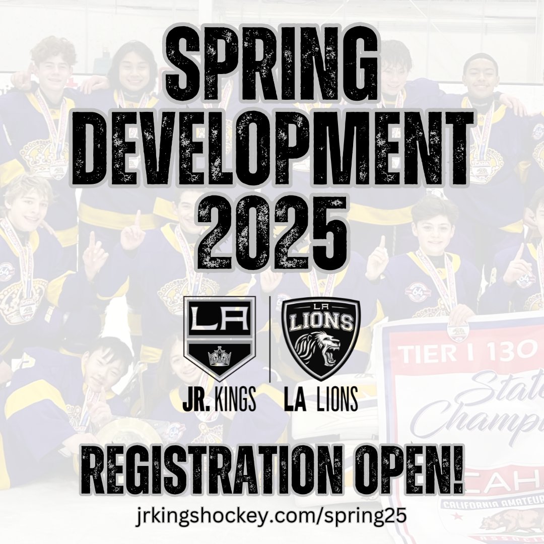 Registration for our highly anticipated 2025 Spring Development Program is now OPEN! Space is limited so reserve your spot today! 😎 

DETAILS &amp; REGISTRATION 👉 jrkingshockey.com/spring25