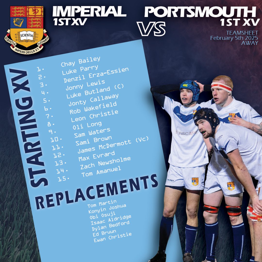 ICURFC's tweet photo. Here we go

It’s the Cup quarter final for the 1st XV down in Portsmouth &amp; it’s 1st vs 2nd in the league for the 3rd XV https://t.co/8t7gcT4ZgB