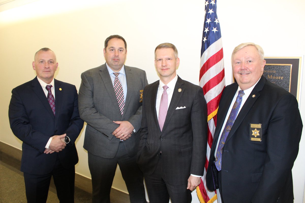 Rep. Riley M. Moore (@reprileymoore) on Twitter photo Great to meet with <a href="/WVSheriffs/">WV Sheriffs' Assoc</a> this afternoon! We discussed several of their priorities, including the impact our wide open border had on local crime rates & mitigating the impact of the opioid crisis.
I'm proud to support our local law enforcement here in Congress! Great to meet with <a href="/WVSheriffs/">WV Sheriffs' Assoc</a> this afternoon! We discussed several of their priorities, including the impact our wide open border had on local crime rates & mitigating the impact of the opioid crisis.
I'm proud to support our local law enforcement here in Congress!
