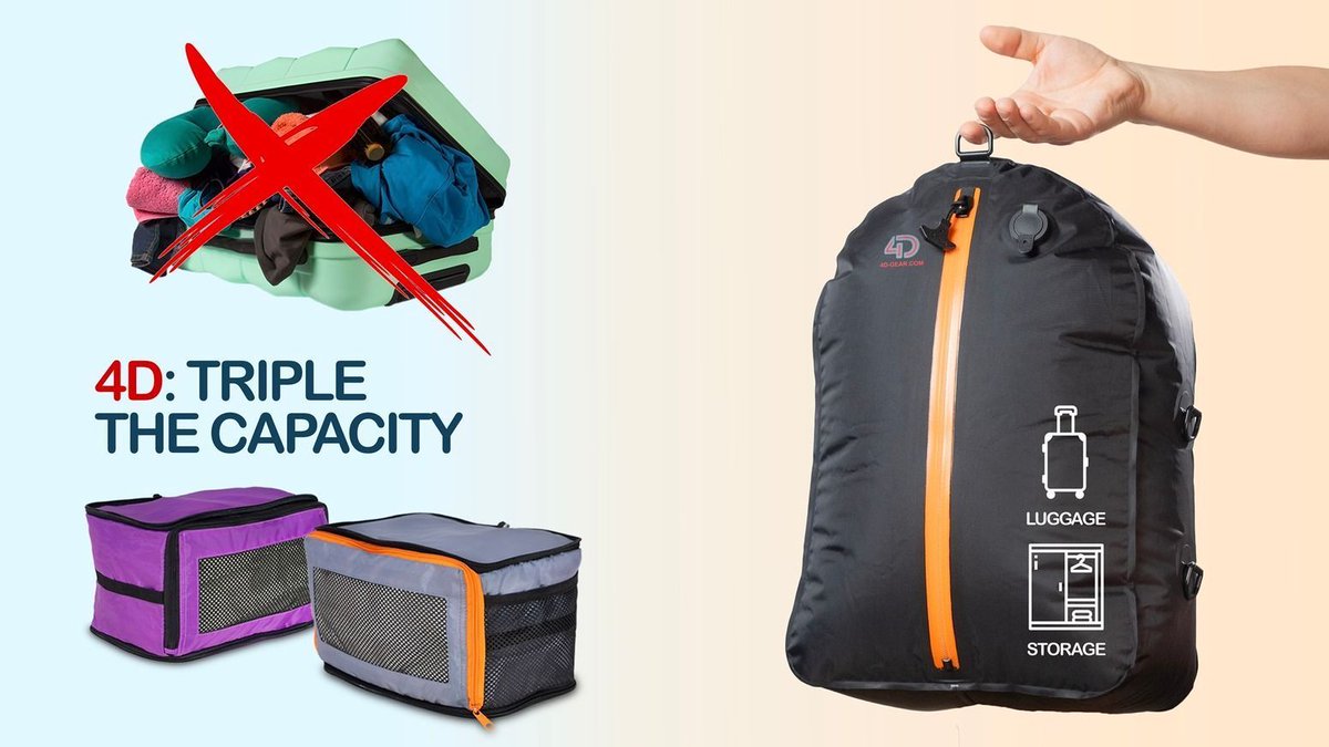 🧳 Ditch the packing stress! The upgraded 4D Pack Light pouches combine smart design with advanced airflow deflation for lightning-fast repacking. Waterproof, smell-proof, airtight—everything you need for a streamlined travel experience. Act now, campaign ending soon!