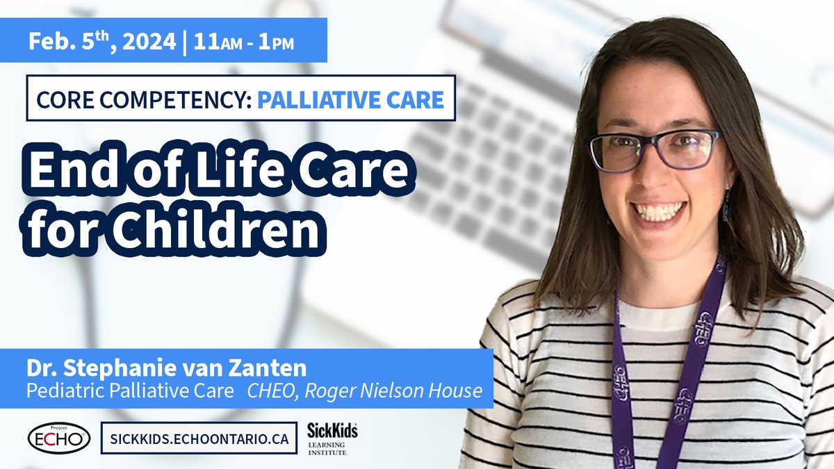 Join Dr. van Zanten (<a href="/CHEO/">CHEO Ottawa</a> &amp; @RNeilsonHouse) for a reflective session on 'End of Life Care for Children.'
Primary care peeps, learn to: 
☑️Navigate difficult conversations, plan compassionate care and address pain &amp; emergencies.  

Feb. 5 | 11am 
REGISTER⤵️