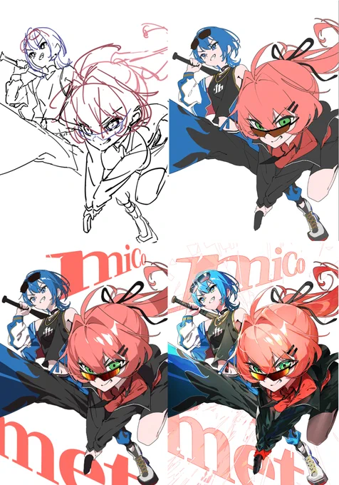 おはようございます!イラスト制作過程いつも背景で地味に悩んじゃうネタのストック増やして行きたいです 