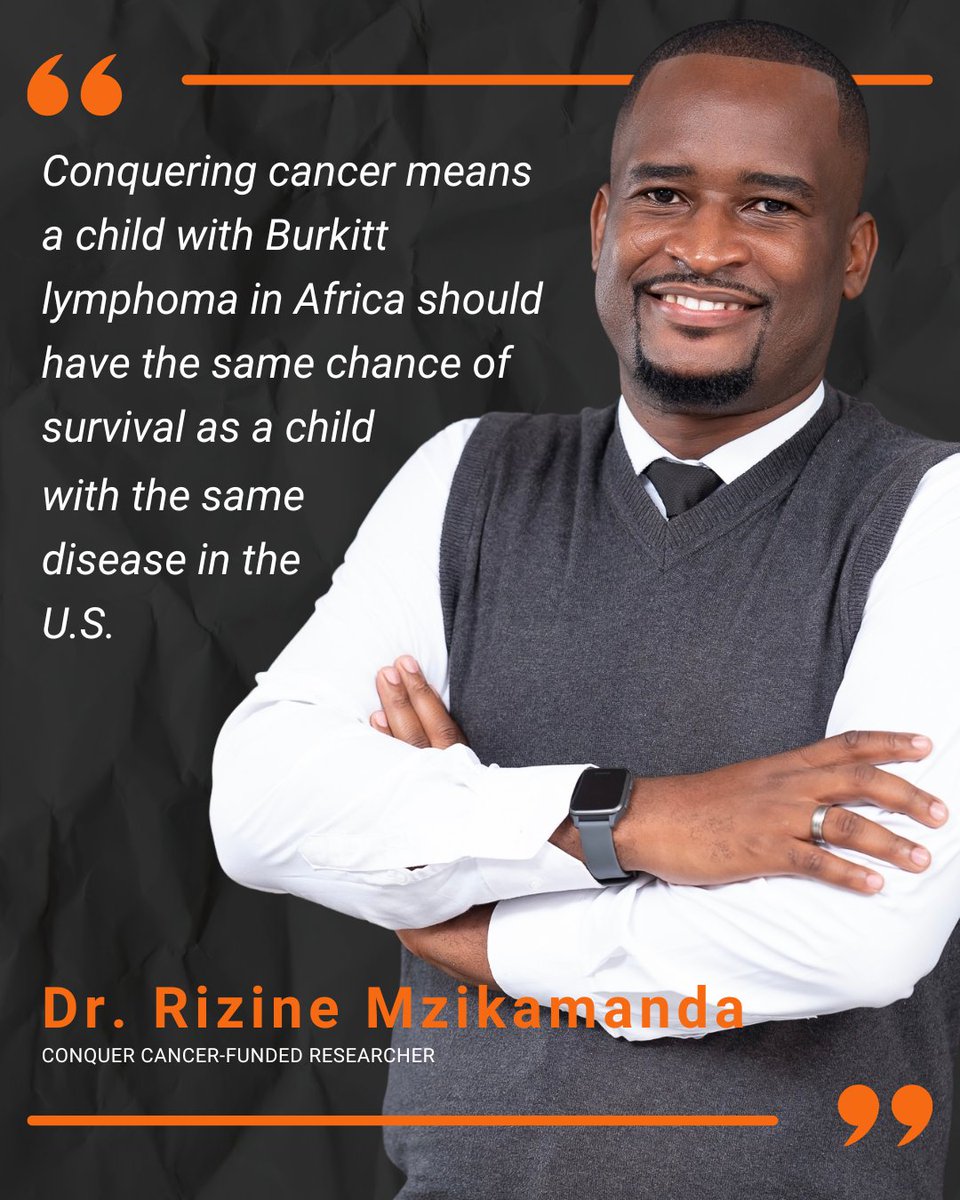 ConquerCancerFd's tweet photo. @docriz_mzik faces a complex set of problems as a pediatric oncologist and physician-scientist in Malawi addressing care for patients with Burkitt lymphoma. Read his research story: https://t.co/uvsOQnrZhu #WorldCancerDay #WCD2025 https://t.co/1L1KGtItGS