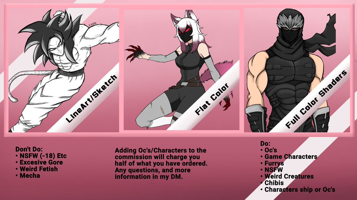 Eng 🇺🇸: Hallooo. Open commissions for drawings, any questions or details can send me a DM here or on my discord! I would appreciate spreading this so I can survive on coffee. 

Slots: 0/3.