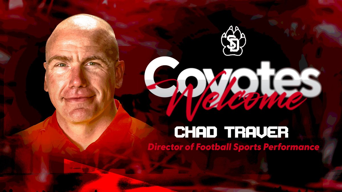 𝐖𝐄𝐋𝐂𝐎𝐌𝐄 𝐂𝐎𝐀𝐂𝐇 𝐓𝐑𝐀𝐕𝐄𝐑!

Johansen adds 𝐂𝐡𝐚𝐝 𝐓𝐫𝐚𝐯𝐞𝐫 to his staff as the Director of Football Sports Performance.

📰: yote.us/40JsH8P

#GoYotes x #WeAreSouthDakota