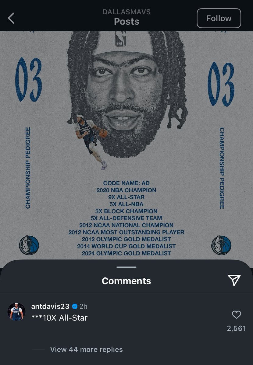 Yeah, Mavs organization in the gutter