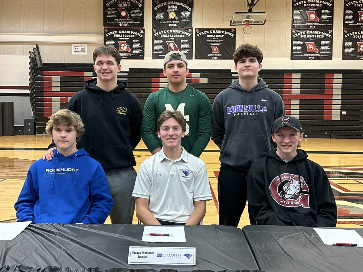 Congratulations to Teagan, Zach and Blane on signing their letters of intent today! Great players and great young men. Together, with Gabe, Cam, and Jackson, 6 guys are moving on to play ball at the next level from the class of 2025