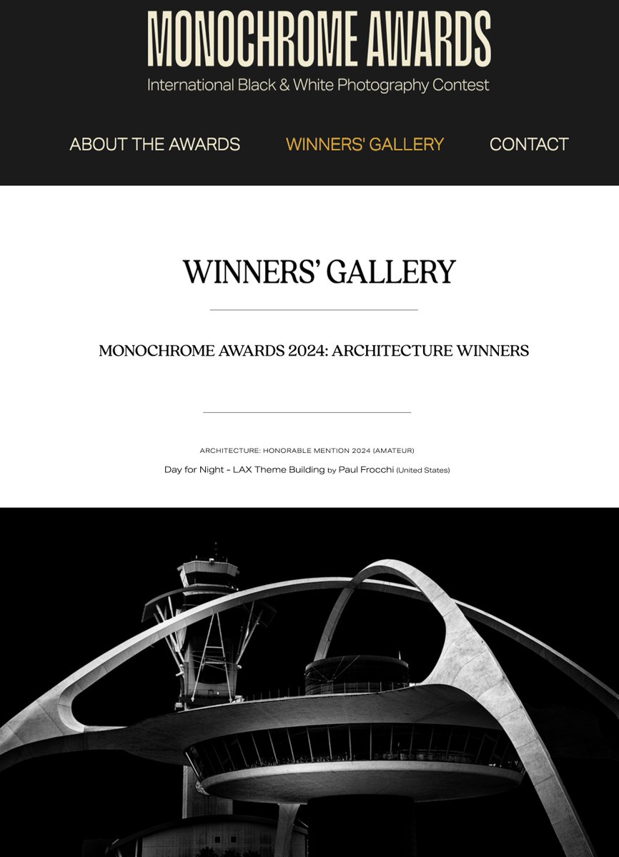 Congratulations to Momenta Workshops alumnus Paul Frocchi on his honorable mention in this year's Monochrome Awards! We are all so happy for you that such a beautiful image was recognized by the jury. #MomentaFamily💚