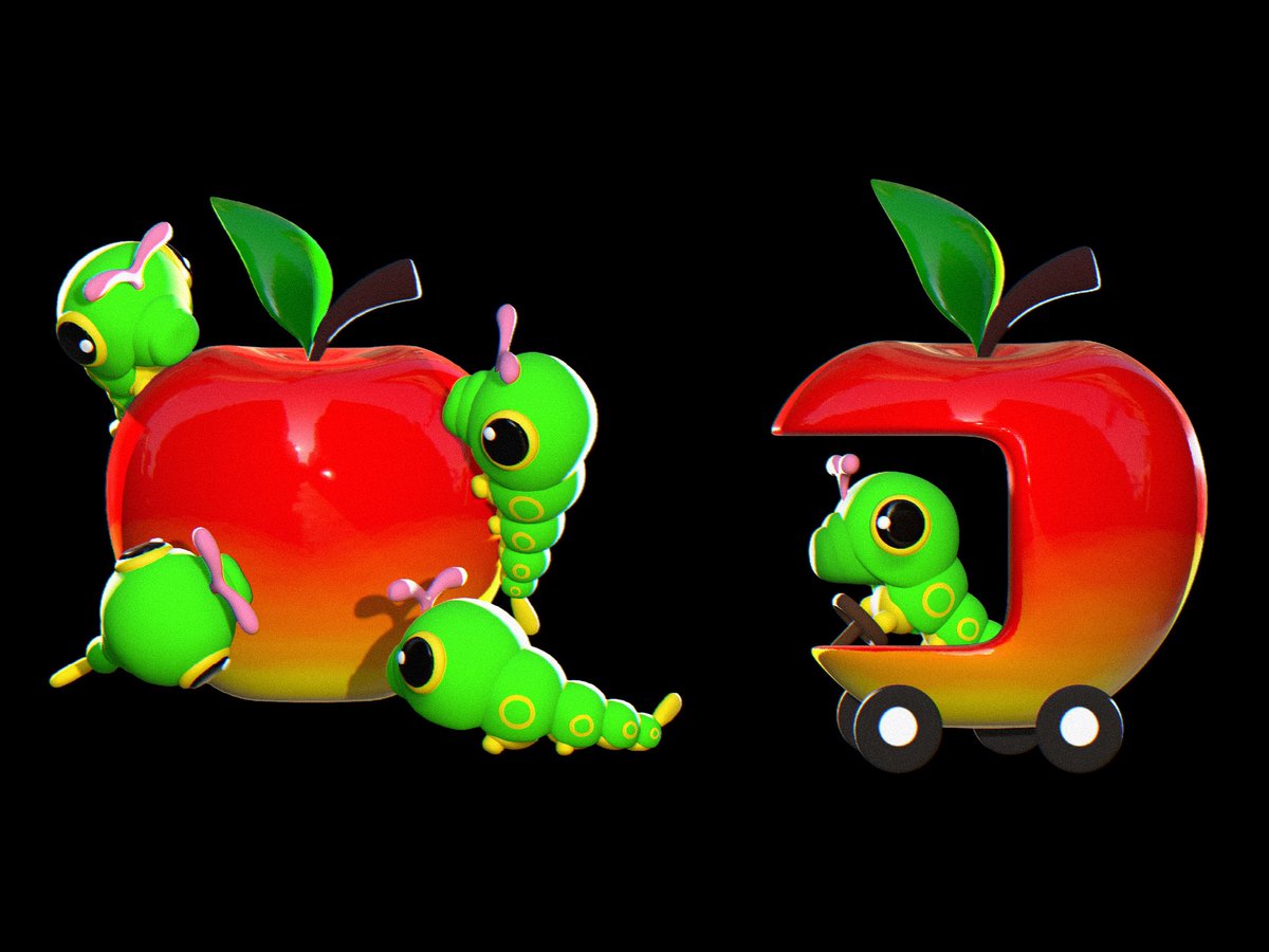 Don’t give caterpies an apple they will learn to drive it!!!