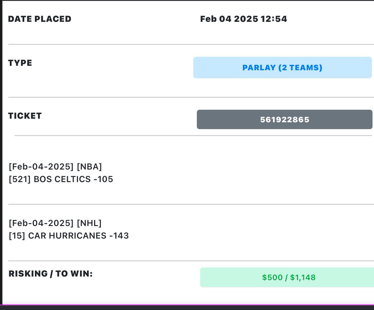 FadeTheHerds's tweet image. 🔥 Parlay Giveaway🚀

We’re Fading The Herd and running a giveaway! 💰🔥

🚨 Parlay Locked In:
✅ Celtics ML (Public all over Cavs 67%)
✅ Hurricanes ML (Public hammering Jets 71%)

💵 Like &amp;amp; Retweet this post, and if it hits, one lucky winner will get 10% of the total winnings!…