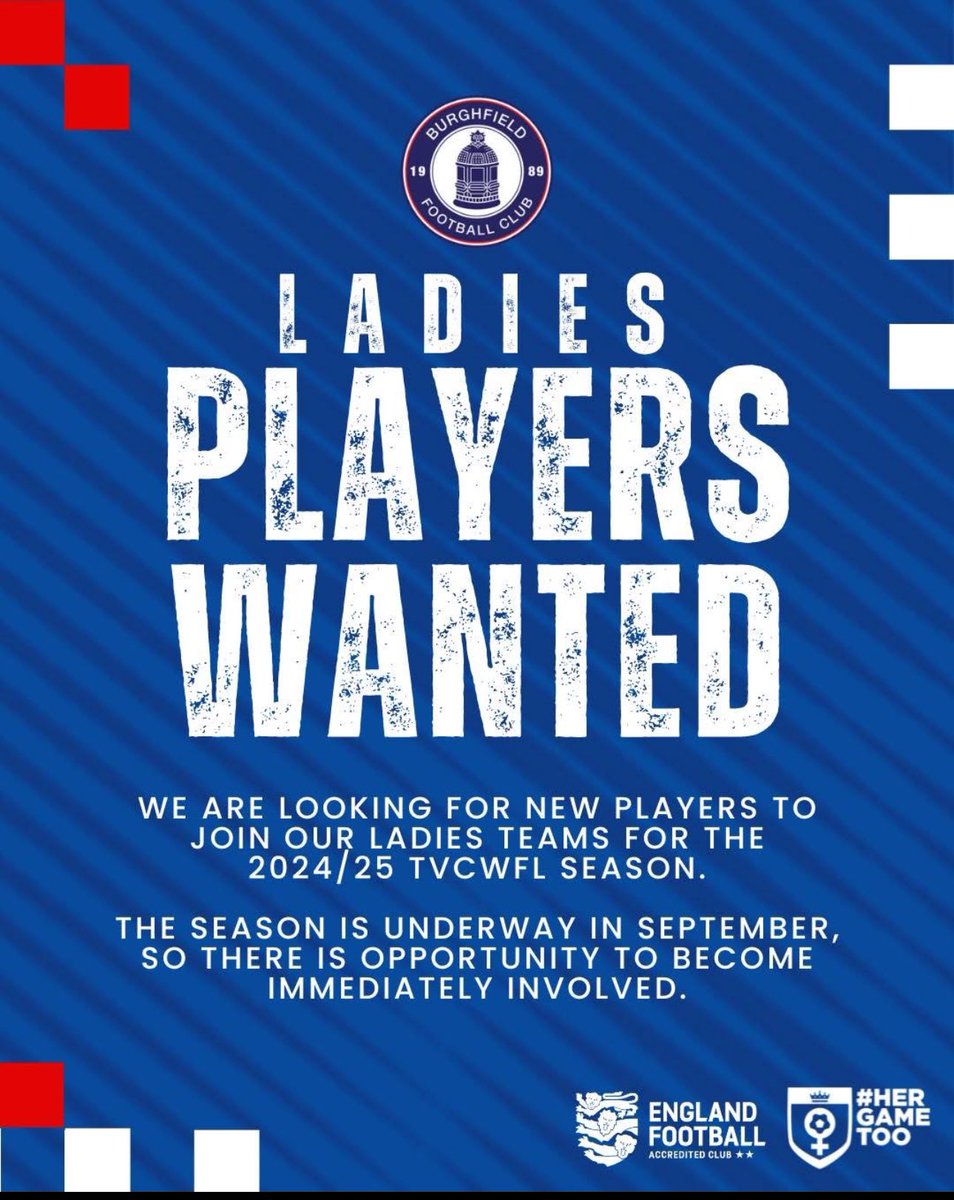 tianash2004's tweet photo. @BurghfieldFC  Still an opportunity to join the team…

Halfway through the season and holding onto that undefeated streak👀 

Reach out if you are looking to come back to football or want to move teams 

#ladiesfootball #burghfieldfc https://t.co/9HXFmcf3Cz
