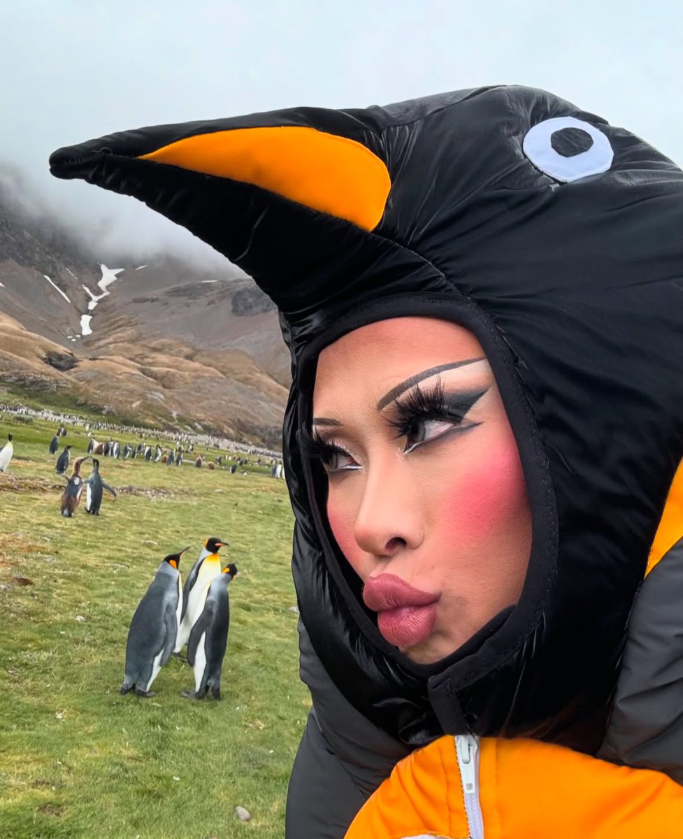 Drag_Crave's tweet photo. Nymphia Wind stuns at the South Pole. https://t.co/8850Rl927e